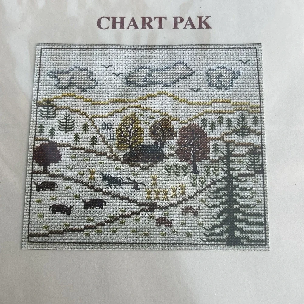 Smokey Mountain Distributors Chart Pak Cross Stitch Charts 4 Seasons Instruct